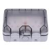 Outdoor Waterproof Socket Wall Electrical Outlets IP66 Weatherproof Box 2 Gang UK Style 250V