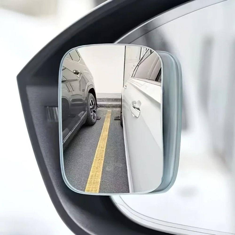 2pcs High-Definition Reflective Lens Wide Angle Car Blind Spot Mirror Vehicle Safety