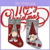 Adorable Cartoon Style Red Christmas Stockings And Gift Bags For Holiday Cheer