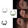 Stainless Steel Magnetic Nose Ring - Non-Piercing Hoop & Stud Clip Jewelry