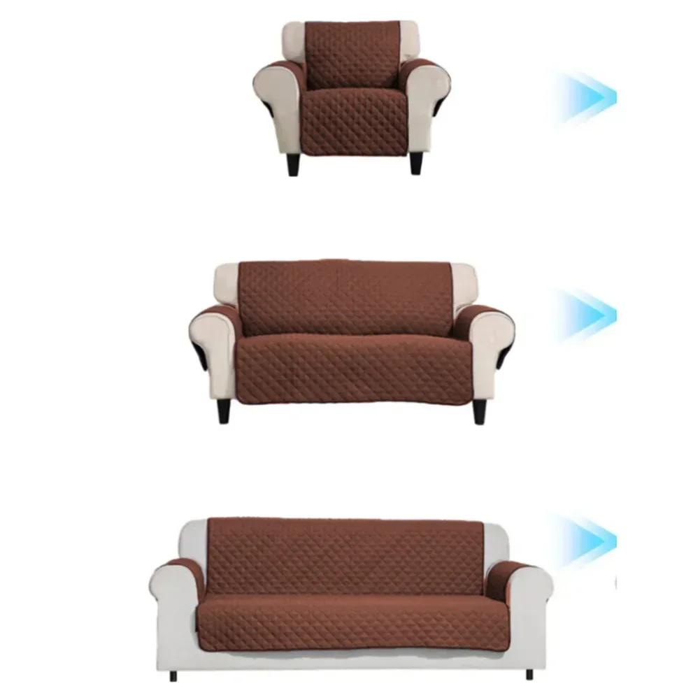 Reversible Water Resistant Loveseat Cover Thick Quilted Fabric Protector for Pets Kids Sofa Furniture Protection