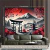 2D Traditional Japanese Temple with Mount Fuji Backdrop Cloth