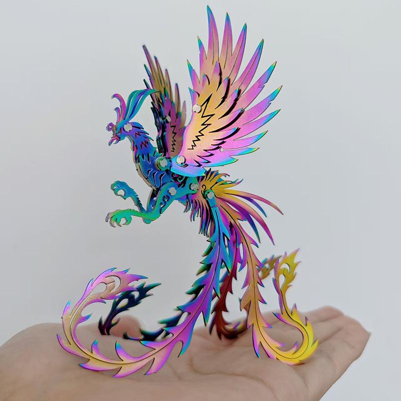 3D DIY Assembly of Metal Insects Birthday Gifts Holiday Gifts High-Quality Simulated Animal Models Unicorns Foxes Metal Model