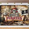 Pirate Background Treasure Map Theme Background Banner Nautical Theme Party Decoration Arrangement Background