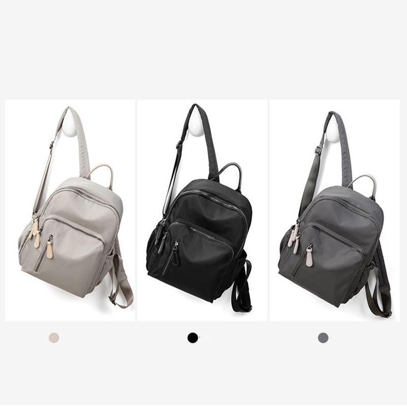 Vanntett nylon ryggsekk Mote kvinner Skulderveske Ungdom Vitality Style Multifunksjonell reise skoleveske