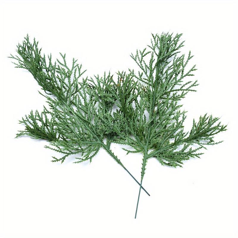 Simulated Cypress Leaf Short Branches DIY Garland Material Outdoor Decorations
