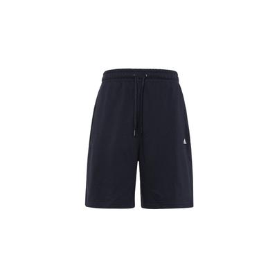 Solid Color Logo Print Drawstring Shorts Men Bottoms Blue HS4390
