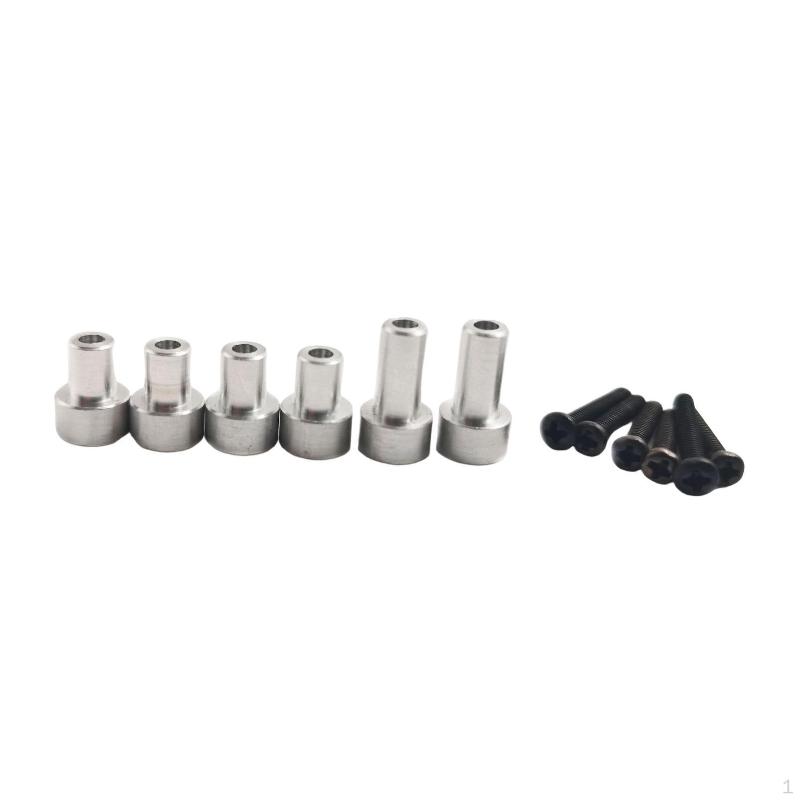 

6Pcs 1/12 RC Car The Column Body Posts with Screws Heightening Bracket Replace Parts for MN82 Remote