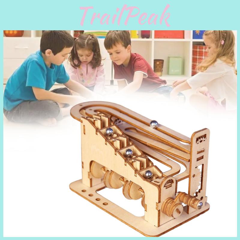 Wooden 3d Puzzle Roller Coaster Toy For Creative Mindful Play And Imaginative Learning