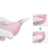 Baby Nasal Aspirator Drop Shaped Nasal Cleaner PVC Manual Squeeze Medical Silicone Head Nose Cleansing Sucker for Newborn Pink