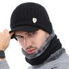 Winter Hat And Scarf Set Acrylic Cold Weather Accessory For Men Women Kids