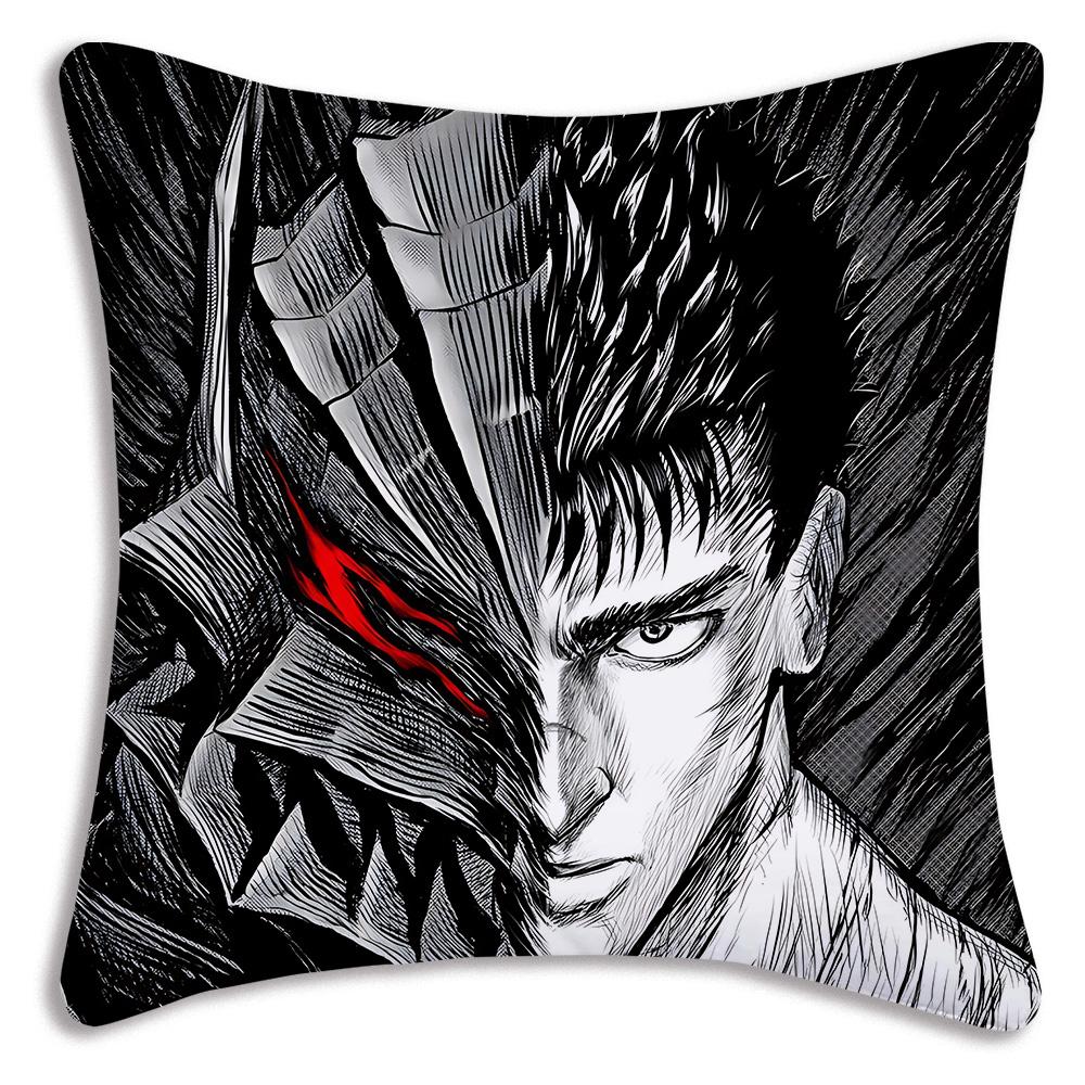 Berserk Pillowcase Pillow Covers Decorative Pillows Room Decorating Items Sofa Cover Modern Home Decoration Anime Cushion Decor