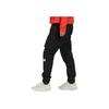 adidas Casual Sports Capsule Series Logo Print Multi-Pocket Cargo Pants Women Bottoms Black HM2906