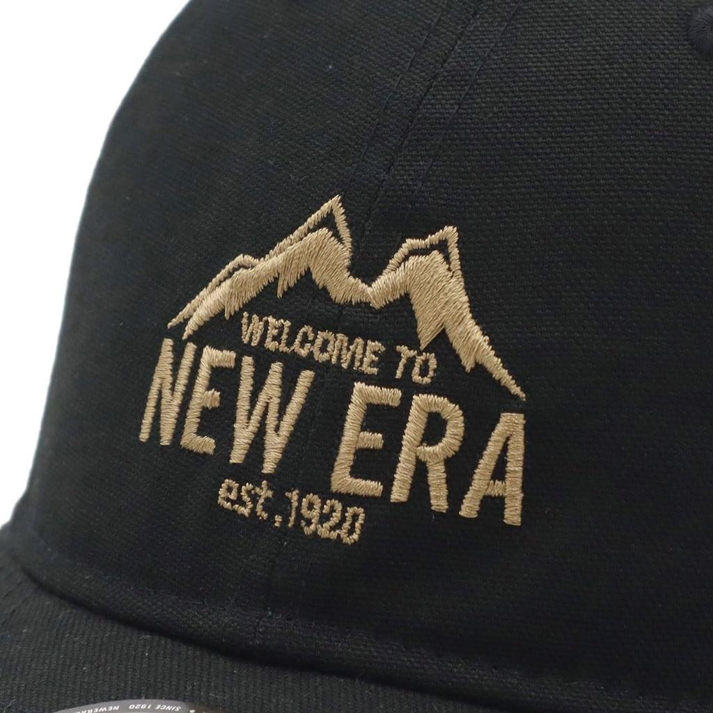 New Era Outdoor Cap Duck Canvas Low Cap Black ML OD 930 DUCK MOUNTAIN LOGO BLK 14392272 NER36O8383