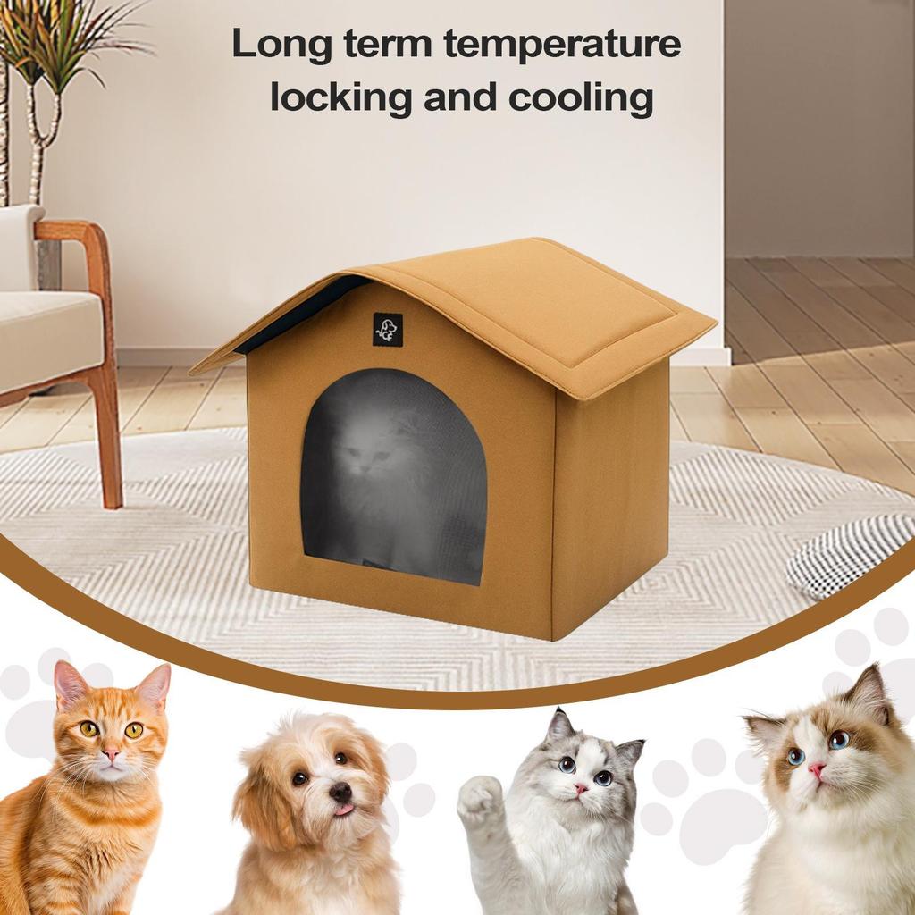 Cooling Dog House Puppy Kennel Insulated Portable Cool Shelter Kennel House With Absorbent Bags And Ice Pack For Pets Dogs Puppy