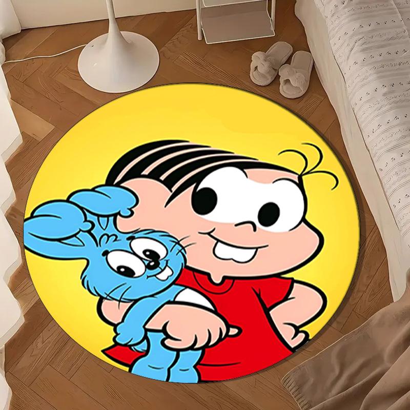 Friendship Monica Characters Round Rug for Livingroom,Bedroom, Palyroom, Chair Rug, Area rug, Circle Carpet, Large Size Decor Fan Christmas gift