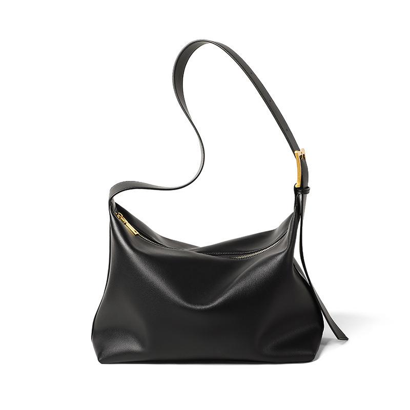Premium Sense Large Capacity Four Seasons Versatile Single Shoulder Messenger Soft Bag Niche Design Tote Bag Women'S Style