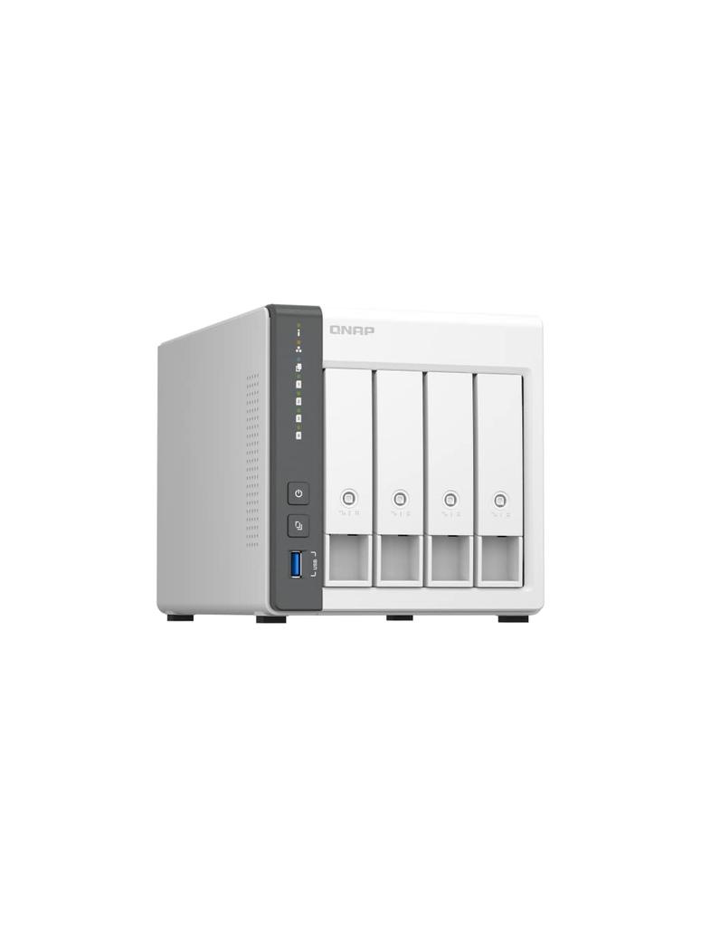 QNAP NAS 4GB DDR4 Network TS-433-4G-US 4-bay Quad-core Processor, RAM, 2.5GbE (diskless).