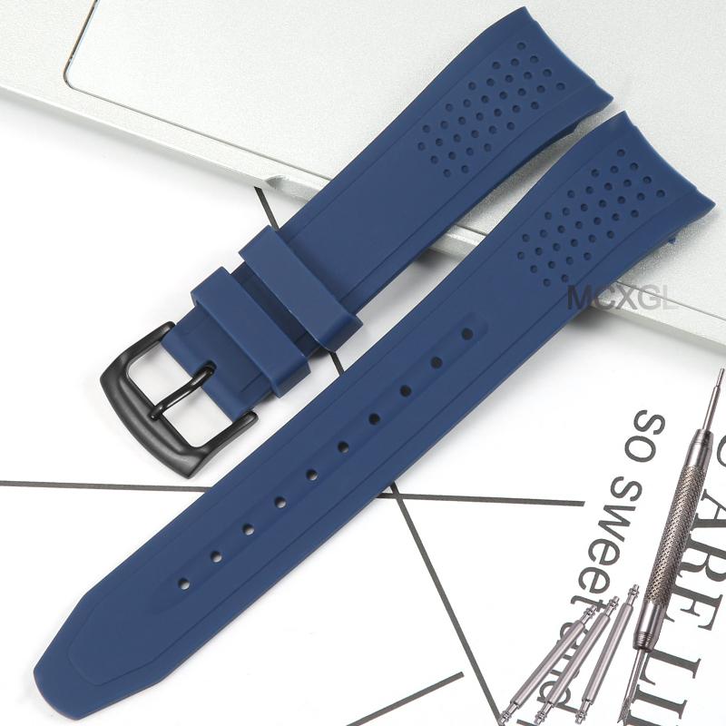 23mm Silicone Watch Band For Citizen Men's Eco-Drive Weekender Replacemnet Strap AW1158-05E AW1156-01W AW1157-08H AW1150-07A