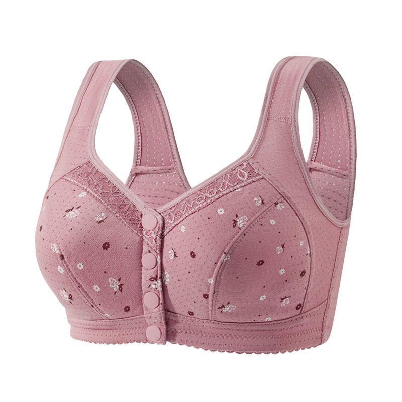 Dames Grote Maat Voorkant Gesp Beha Vest Stijl Comfortabele Beha