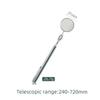 Gebei Magnetic Pickup Tool with Telescopic Rod, Square/Round Mirrors & Flashlight Head for Auto Repair