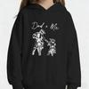 Dad + Me Motocross Graphic Hoodies Kids Casual Outdoor Wear Vintage Motocross Sweatshirts Bike Lover Hooded Sweatshirt
