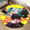 Cyberpunk Edgerunner Round Area Rug,Carpet Rug for Living Room Bedroom Sofa Playroom Decor,Non-slip Floor Mat