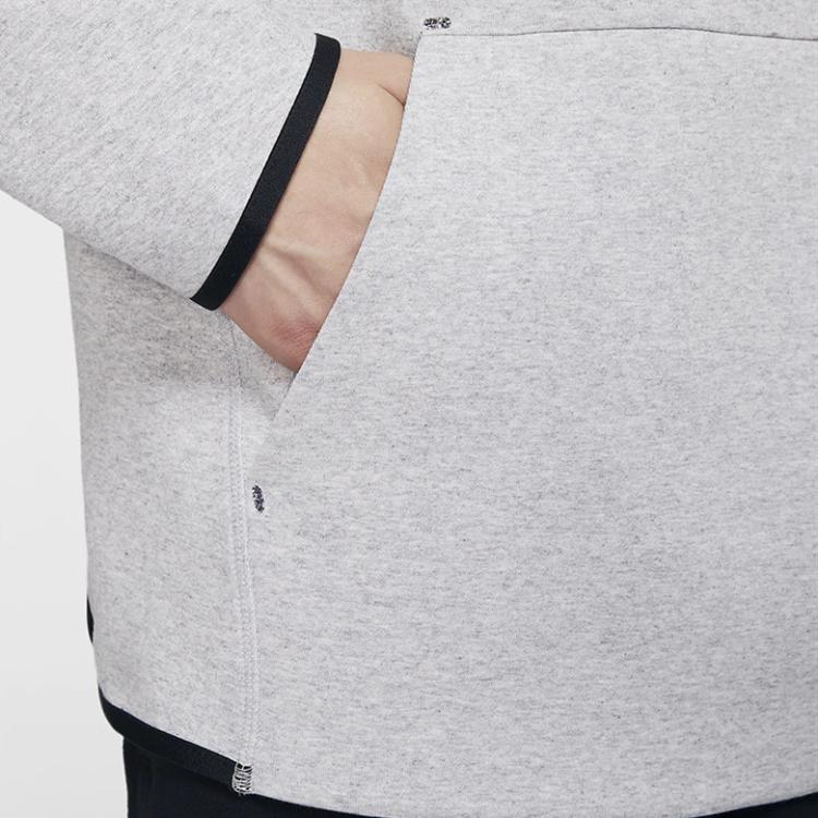 Nike Alphabet Logo Print Hoodie Long Sleeve Sweatshirt Men Tops Gray CK2977-902