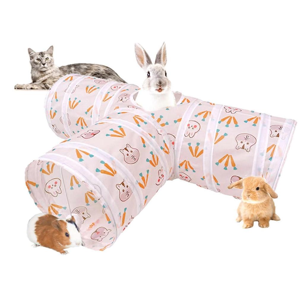 for Cat Tunnel Tube Collapsible Tunnels for Pet Peek Hole Hide-and-Seek Game