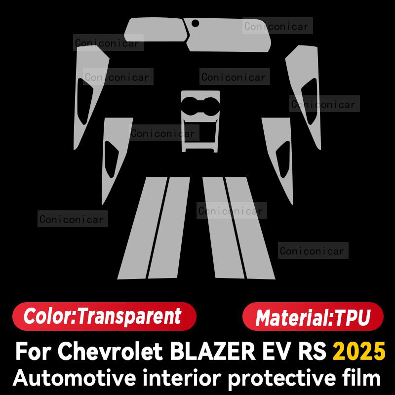 For Chevrolet Blazer EV 2025 Car Interior Center Console Trument Dashboard Protective Film Anti-scratch Sticker Accessories