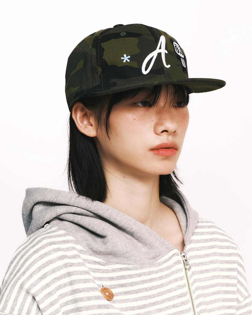THEMUSEUMVISITOR Panda Embroidery Cap (Camo)