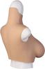 HUWAHUWA Nippleless Silicone Silicone For Large Breasts Without G Cups 3 Colors To Choose from [Supicos] Bust, Filled, Cosplayers, Areola, C, D, E, &