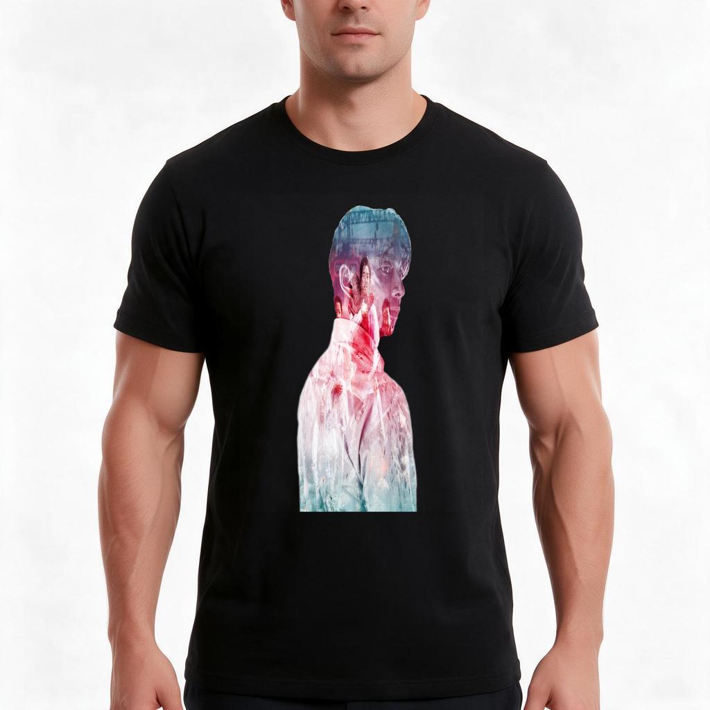 Seok Woo Tshirt Summer Casual Cotton Tee Oversized Streetwear Tops Vintage Graphic Print Loose Fit Short Sleeve