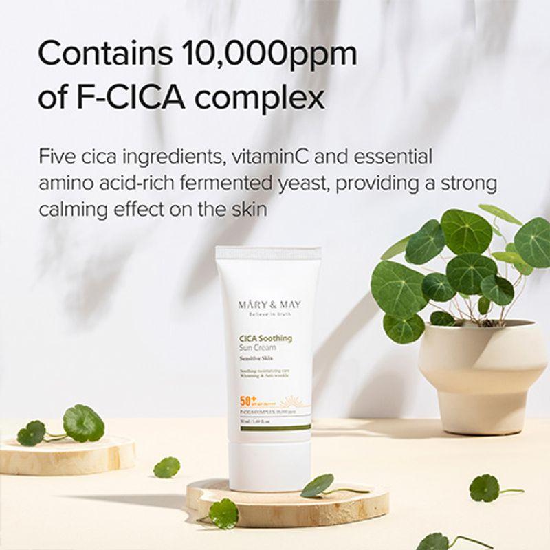 [Mary&May] CICA Soothing Sun Cream SPF50+ PA++++ 50ml