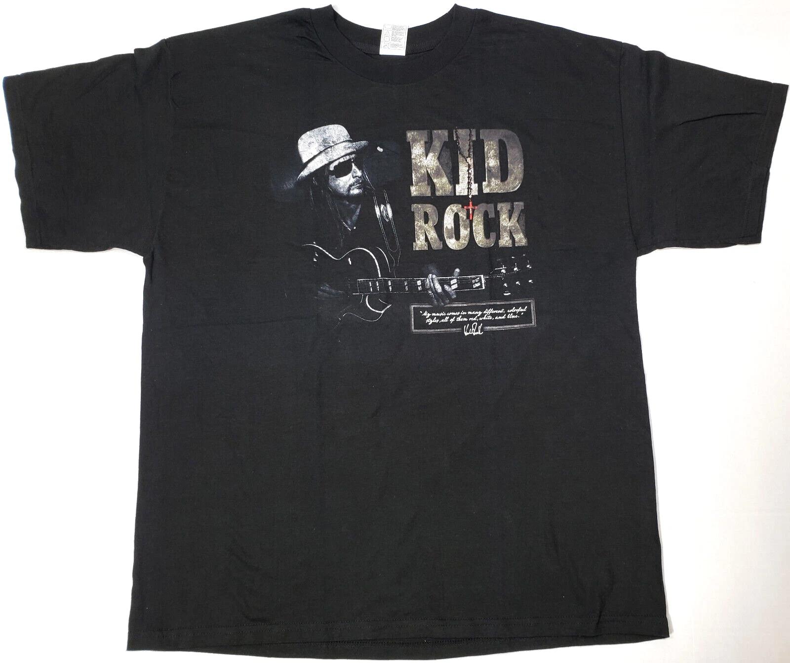 

Kid Rock T-shirt Licensed Vintage 100% Cotton Tee Men s XL Black New XXL