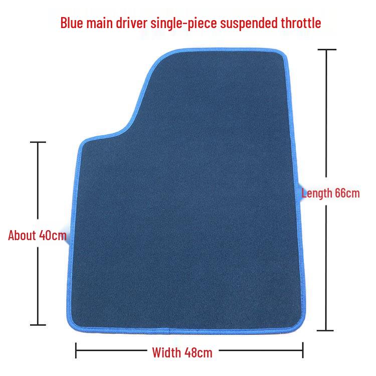 3D Surround Car Floor Mat - Main Driver, Anti-Slip, Suede, Universal Fit