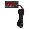 Motorcycle Water Temperature Gauge Ultra Thin LCD Display ABS Housing Water Temp Meter for Modification DC12V