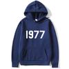 High Street 1977 Printed Couple Hooded Sweater Pullover Trendy Top Couple