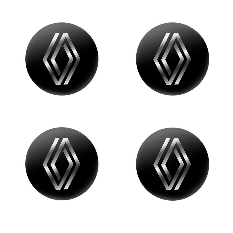 4pcs New Car Wheel Center Hub Cap Rim Cover Emblem Sticker For Renault Megane 2 3 Twingo Clio Talisman Captur Car Accessories