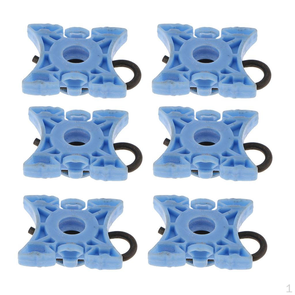 

6 Body Clips Nylon Liner Fastener Rivet Push Type Retainer