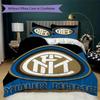 Custom Name Inter Milan Pattern Bedding uilt Set uilt Cover Pillowcase Home Decoration Birthday Gift (1*duvet cover+2*pillowcase without core)