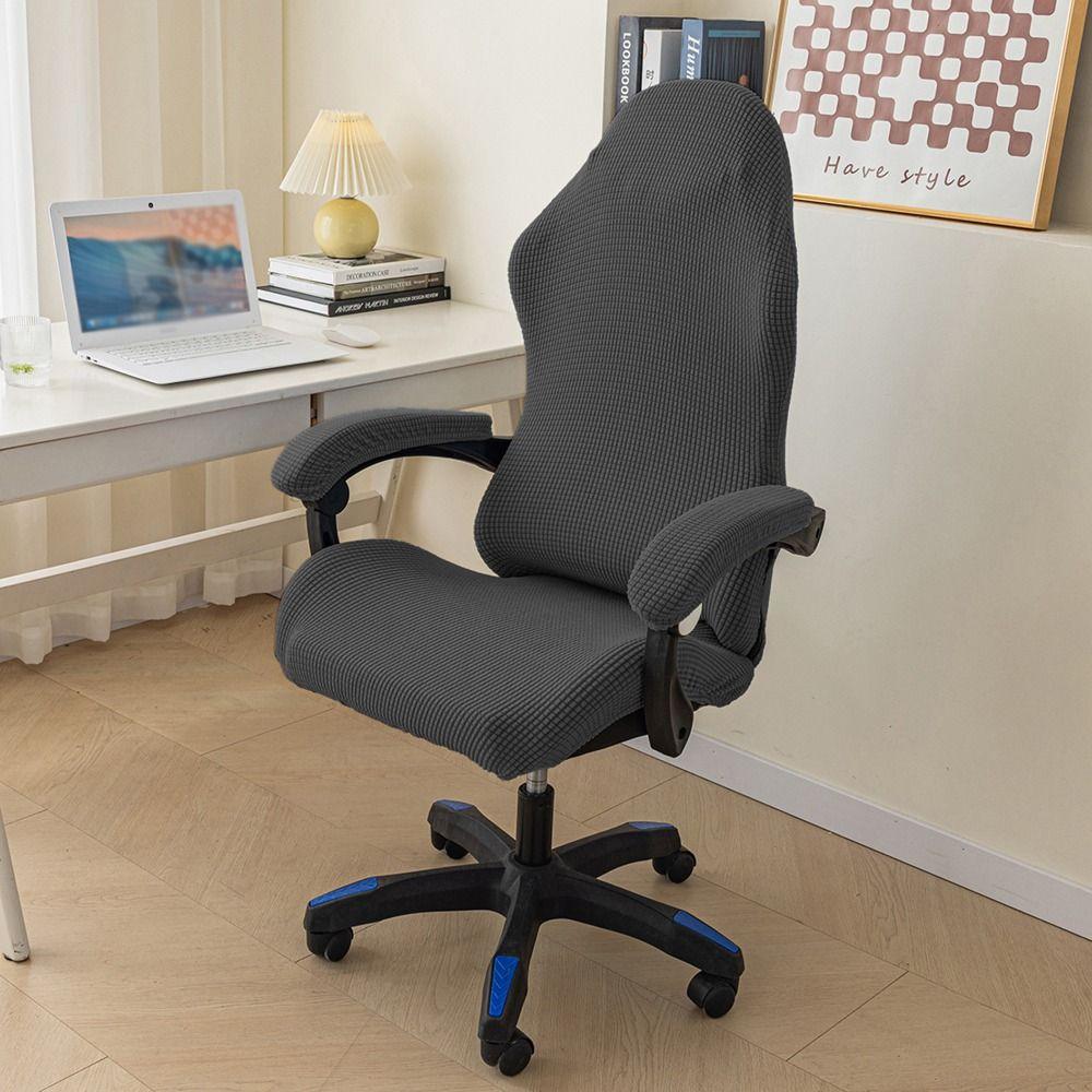 Elastic Gaming Chair Cover Polyester Chair Seat Slipcovers Computer Chair Cover  Home Decor