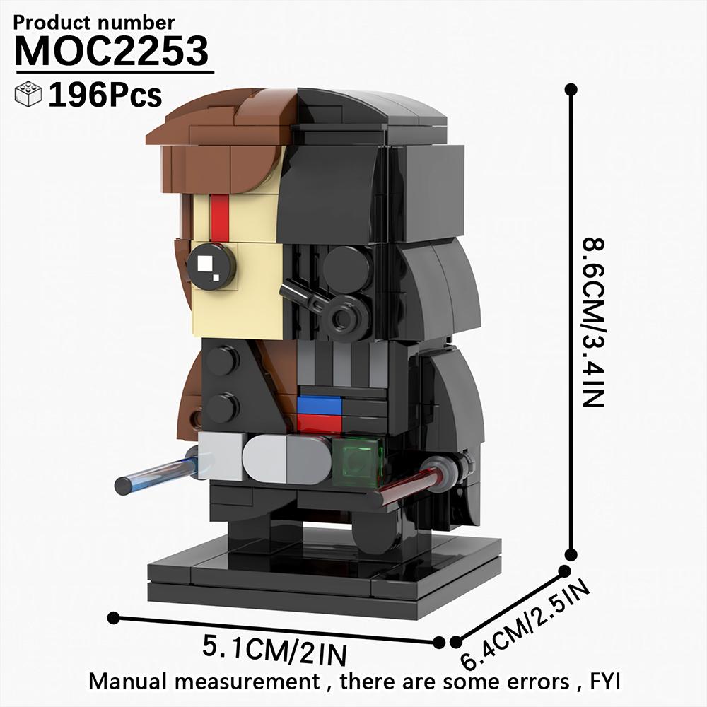 

MOOXI Brickheadzed Фигурка из фильмов Звездные войны Модель Джедай Штурмовик Робот Набор строительных блоков Сделай сам Кирпичики для детей Игрушки Монтессори