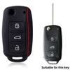 Protect Car Key Shell For Volkswagen Polo Passat B5 Golf 4 5 6 MK5 MK6 Eos Bora Beetle TSI New Silicone Cover Case