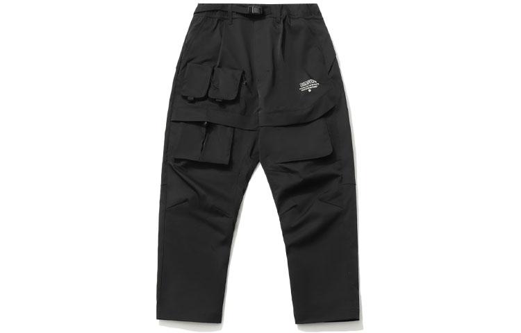 Li Ning Badfive Cargo Pants · Men s Black Gift For Boyfriend AKXR071-2 XS