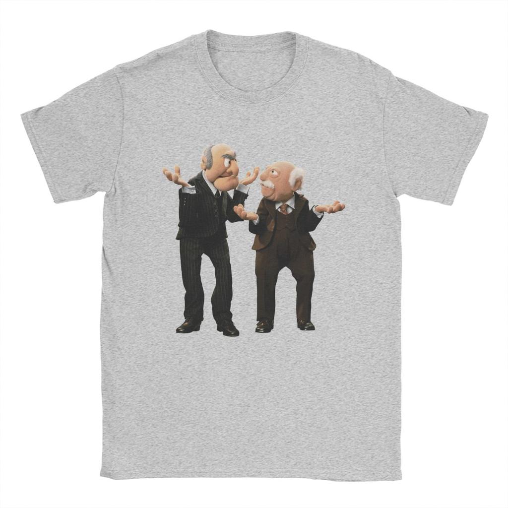 Statler And Waldorf Men's T Shirts Awesome Tee Shirt Short Sleeve O Neck T-Shirts Pure Cotton Party Clothes