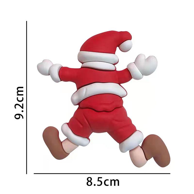 Santa Claus Cartoon Cake Decorations - Christmas Holiday Dessert Table