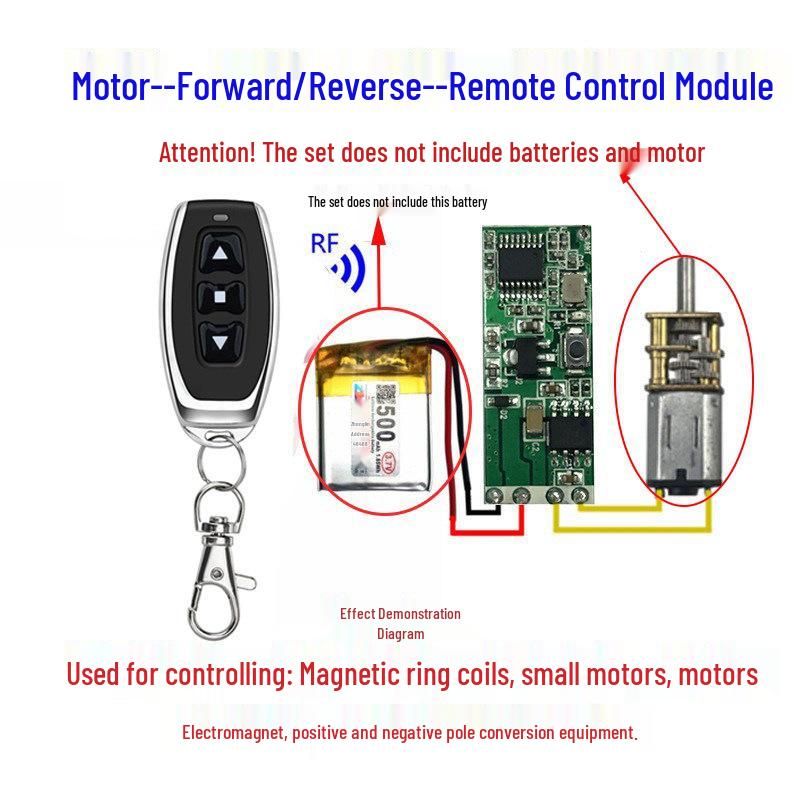 3V Wireless Remote Control DC Motor Forward-Reverse Module for Model Aircraft Toys
