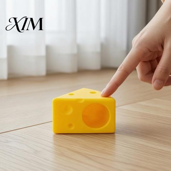 Comfortable Small Pet Shelter Cheese Hamster Hideout, Funny Cave House, Breathable House Food Bowl, Cage Accessory for Gerbils, Guinea Pigs Shaped