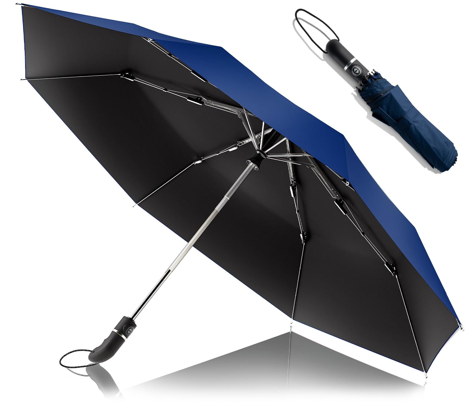 

Raplus поддаться ветру даже в дождливый складной легкий для мужчин и женщин [Не день] Большой, прочный, зонт, зонтик от солнца, одним касанием, блокирующий,